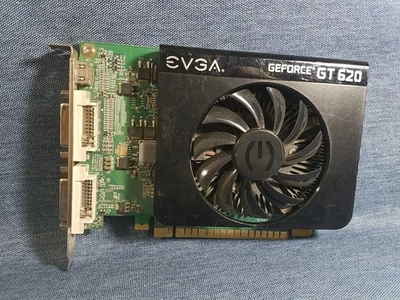 EVGA NVIDIA GEFORCE GT 620 01G-P3-2621-KR 1GB DDR3 HDMI/DVI GPU UNTESTED - Image 1 of 4