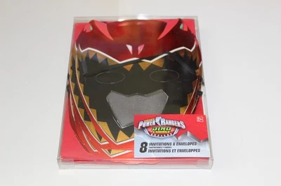 Power Rangers Red Dino Charge Party Invitations with Envelopes Premium 8ct - Image 1 of 4