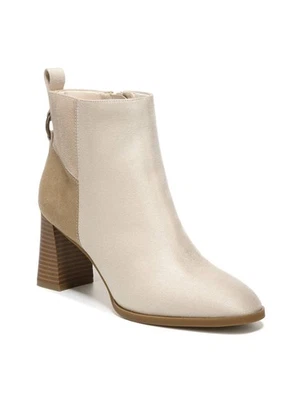 Botines LIFE STRIDE Mujer Beige Cómodos Foxy Punta Redonda Tacón Bloque Cremallera 6.5 M Foto 1 de 3