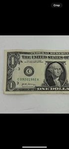 2017 A $1 Bill Federal Reserve Note Birthday Bill 09201982 Sept 20 1982 - Picture 1 of 6