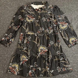 Jude Connally Megan Tunika Etuikleid Gr. XL schwarz bunt Blumenmuster - Bild 1 von 9