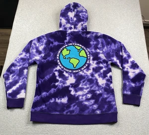 Primitive Skateboarding Sudadera con Capucha Para Hombre Grande Polar Púrpura Lightning Earth Street - Imagen 1 de 19