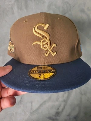 Chicago White Sox MLB NewEra 59FIFTY Gorra Ajustada SOMBRERO 5950 Verde Militar OG NUEVO Foto 1 de 4