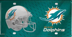 Miami Dolphins Metal License Plate - Picture 1 of 1