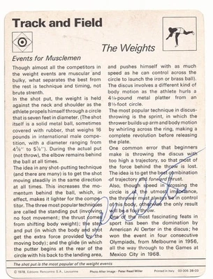 HOFer Al Oerter 签名 Sportscaster - 4 次不同奥运会上 4 金 — 第 1/2 张图片