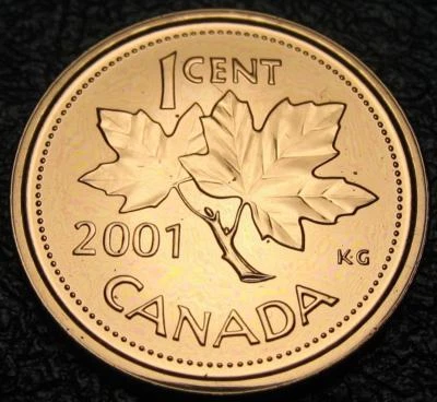 Canada 2001-p 1-cent NBU (Proof-Like) Uncirculated - Image 1 of 2