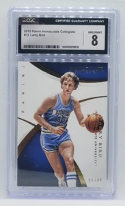 2015 Immaculate Collegiate Larry Bird #ed 06/99 Indiana State CGC 8 - Picture 1 of 2