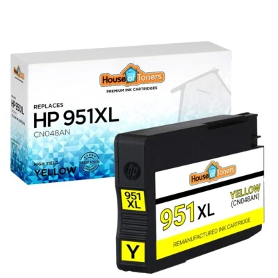 Cartucho de tinta amarilla 1 pieza compatible con HP 951XL para HP Officejet Pro 8600 8610 HP 951 Foto 1 de 2