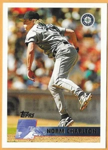 NORM CHARLTON SEATTLE MARINERS #392 - TOPPS CASI NUEVO - MONTADO 1996 - Imagen 1 de 2