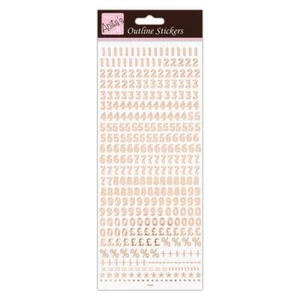 Rosa Pequeña Oro Adhesivo Números 0-9, Etiquetas para Manualidades WD81 - Imagen 1 de 1