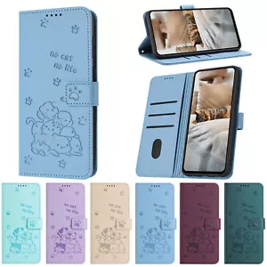 Luxury PU Leather Cat Wallet Cover Case For 16 15 14 13 12 11 Pro Max XR XS 7 8 - Picture 1 of 18