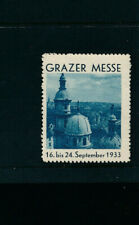 Vignette, Reklamemarke, Grazer Messe 1933  (V18)