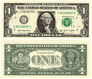 2021 USA 1 Dollar Banknote United States of America UNC P549 G - Chicago IL - Picture 1 of 1