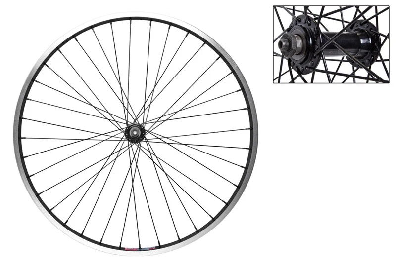 WM Wheel  Front 26x1.5 559x19 Aly Bk Msw 36 Aly Qr Bk 14g Bk - Image 1 of 1