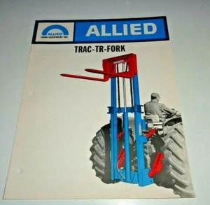 Allied TRAC-TR-FORK Gabelstapler Gabelstapler Verkaufsprospekt Original! 1967 - Bild 1 von 2