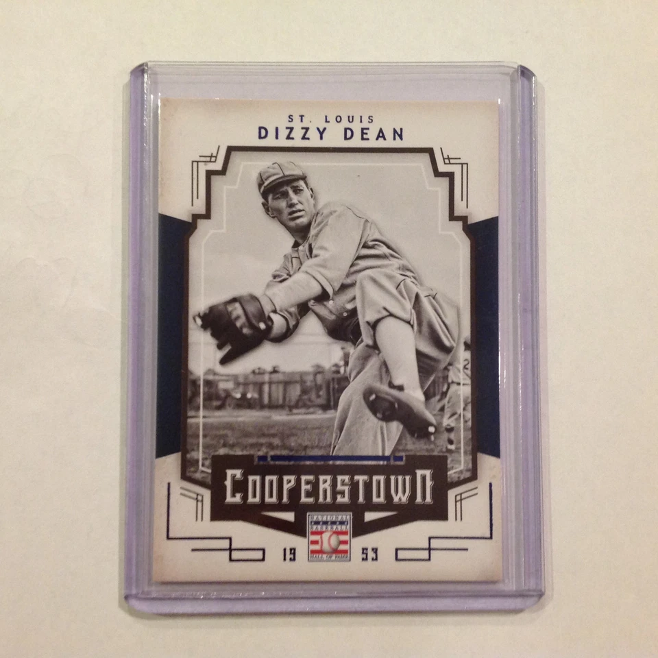 DIZZY DEAN #24 Cardinals 05/25 MADE Blue Parallel 2015 PANINI COOPERSTOWN HOF - Image 1 of 1