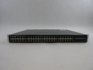 Cisco 3650 Series 48 Port POE+ Network Switch, WS-C3650-48FD-S, C4*23 - Picture 1 of 3