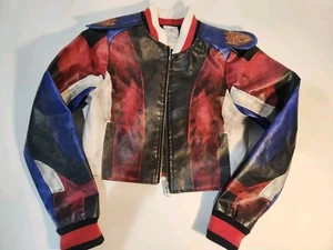 Rare Disney Kingdom Hearts Sora Full Zip Jacket Boys Youth Size 7/8 EUC - Picture 1 of 6