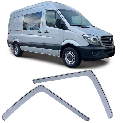 Windabweiser Regenabweiser Windschutz Schwarz für Mercedes Sprinter W906 06-18 - Bild 1 von 4