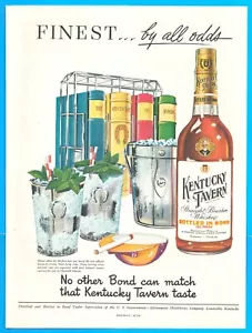1951 KENTUCKY TAVERN bourbon whiskey vintage PRINT AD Glenmore Distilleries - Picture 1 of 3
