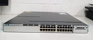 Cisco Catalyst WS-C3750X-24T-S 24-Port Managed 10/100/1000 1GbE Ethernet Switch - Picture 1 of 4