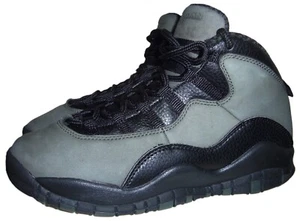2018 NIKE AIR JORDAN 10 X RETRO "SHADOW" DARK GREY/ BLACK SHOES 6Y YOUTH NICE! - Imagen 1 de 5