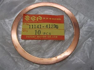New OEM 1978 Suzuki RM400 cylinder head gasket 1.0mm  vintage RM400C 11141-41230 - Picture 1 of 1