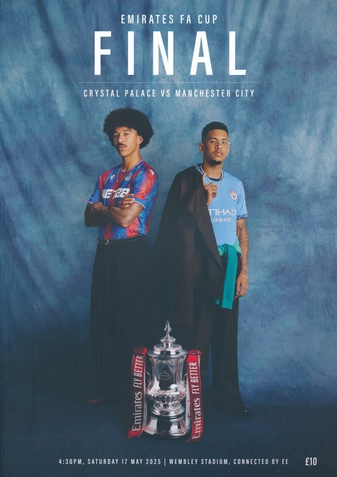 FA CUP FINAL 2025 CRYSTAL PALACE v MAN CITY  PROGRAMME MANCHESTER - Image 1 of 1