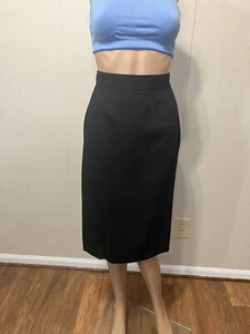 Usado en excelente estado! Falda Negra Hecha en Estados Unidos Vintage "Pendleton" Pequeña Completamente Forrada Mezcla Lana 10P - Imagen 1 de 12