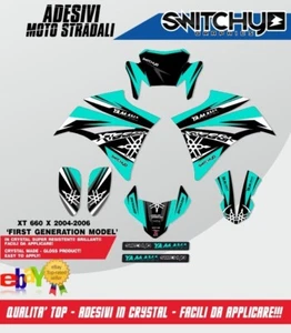 Sticker Graphics Kit "Teal Banger" For Yamaha XT 660 X 2004 2005 2006 - Picture 1 of 1