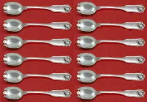 Fiddle Shell By Frank Smith Sterling Silver Ice Cream Dess. Fork Custom Set 12pc - Picture 1 of 3