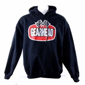 Gearhead Brand Logo Hoodie Hot Rods Punk DIY Greaser Rock'n'Roll Mens Sweatshirt - Picture 1 of 4