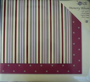 12'X12' Striped Post Bound Scrapbook Album - Crafty Koala - Bild 1 von 1