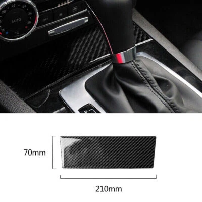 For Mercedes-Benz C Class W204 2007-2013 Carbon Fiber Ashtry Panel Cover Trim 1* - Imagem 1 de 4