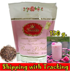 Rose Oolong Tea Powder Mixed ChaTraMue Hot Ice Tea Drink Thail Beverage 150 g - Picture 1 of 13