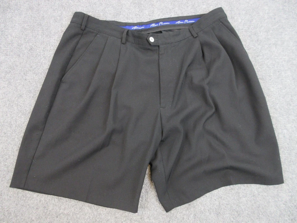 Pantalones Cortos Alan River Para Hombres 40 Negros Preppy Informales Golfista Bermudas Logo 40x22 Foto 1 de 4