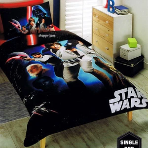 Star Wars - A New Hope - Disney - Single/US Twin Bed Quilt Doona Duvet Cover set - Picture 1 of 5