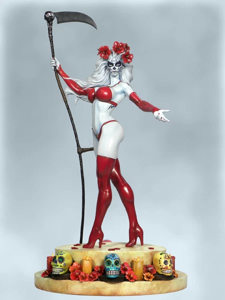 Lady Death La Muerta Statue 044/1000 Signed Clayburn Moore 1st Release BRAND NEW - Image 1 of 4