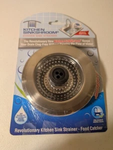 Kitchen SinkShroom Stainless Steel Sink Strainer Catcher New Distressed Pack - Picture 1 of 2