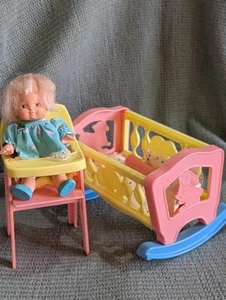 Nursery Furniture & Talking Small Baby Doll - Picture 1 of 14