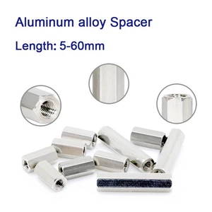 M3 Aluminium Hex Connection Nuts Hexagon Connecting Rod Bar Stud Long Nut Spacer - Picture 1 of 9