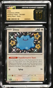 Pokemon CGC Pristine 10 Ditto Paldean Fates 201/091 Shiny Rare Holo (2024) - Picture 1 of 2