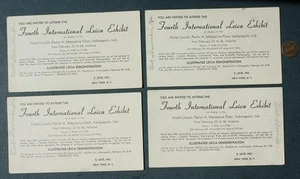 1938 Indianapolis Indiana Leica Camera Art Exhibit Adolph Hitler 4 essay cards - - Picture 1 of 1