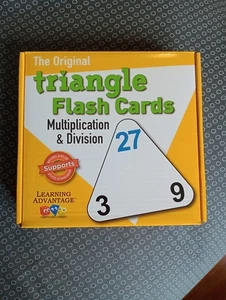 Learning Advantage Triangle Multiplication Division Flashcards Numbers Education - Picture 1 of 4