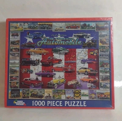 White Mountain Puzzles The American Automobile First 100 Years NEW Sealed 24x30" - Image 1 of 4
