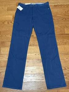 NUEVO Pantalón de cinco bolsillos Peter Millar Crown para hombre talla 33x33 azul marino Mf19b39 - Imagen 1 de 9