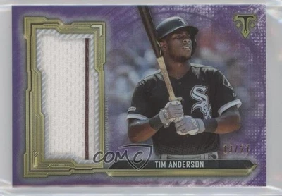 2020 Topps Triple Threads Single Jumbo Relics Amethyst /27 Tim Anderson #SJR-TAN - Image 1 of 2