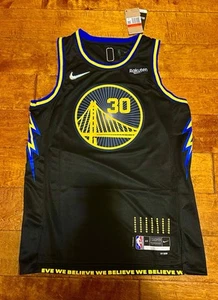 Mens Steph Curry Golden State Warriors Black Jersey Large - Picture 1 of 2