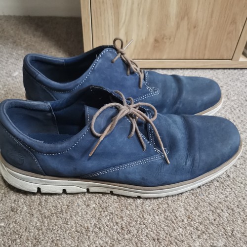 Scarpe Timberland da uomo taglia UK9 blu in pelle nabuk Bradstreet SensorFlex