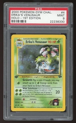 2000 Pokemon Gym Challenge Erika's Venusaur #4 Holo 1st Edition PSA 9 Mint - Image 1 of 2